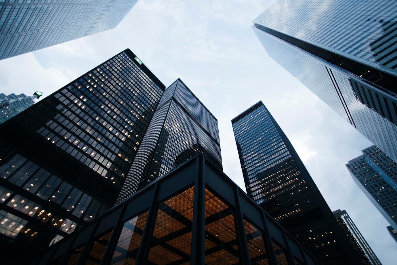Modern business towers